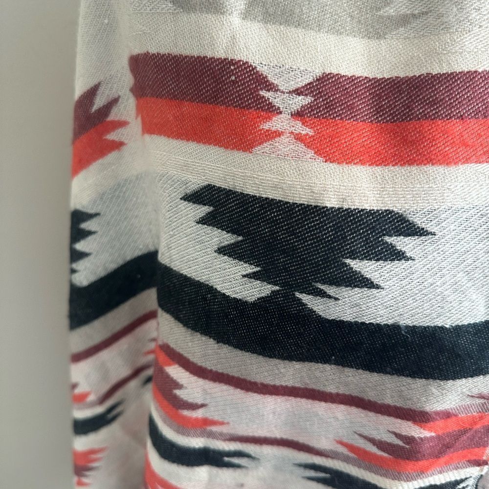 Aztec Print Scarf Wrap Accessory O/S - Picture 3 of 6